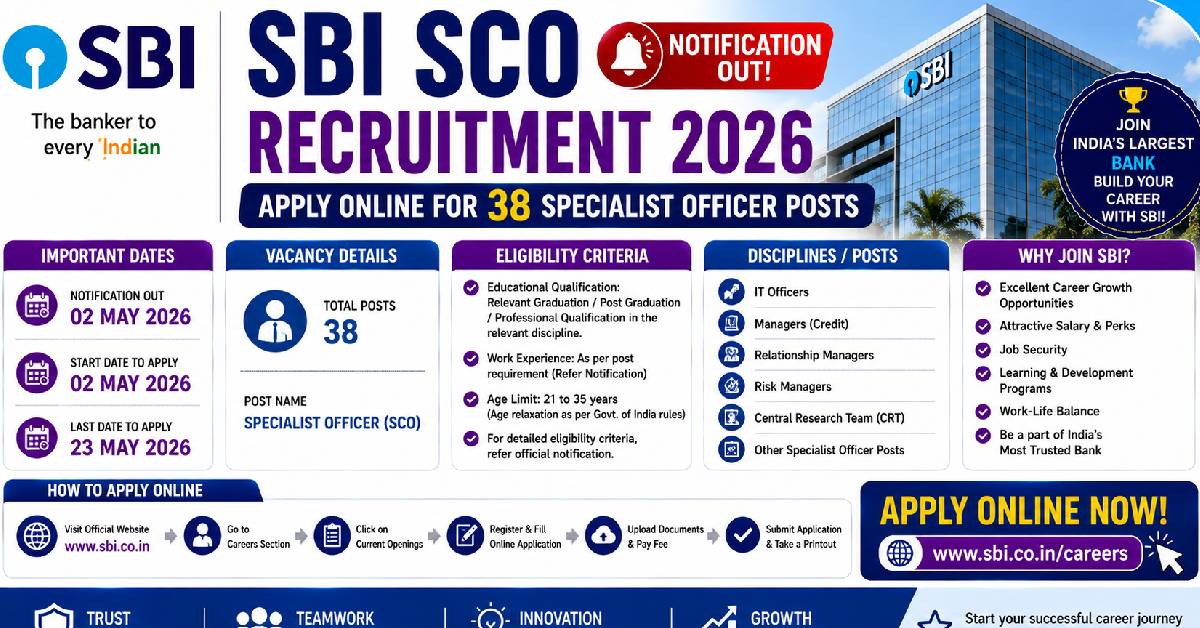 sbi sco specialist cadre officer recruitment 2026